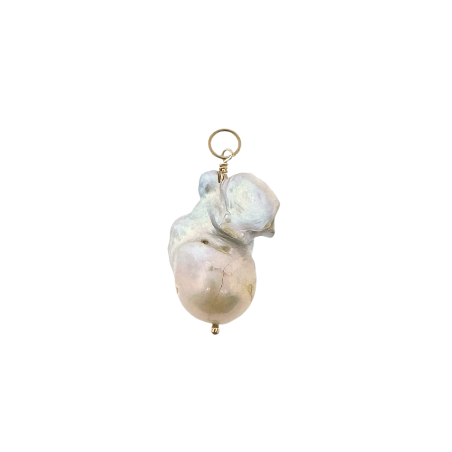 14k + Baroque Pearl Pendant
