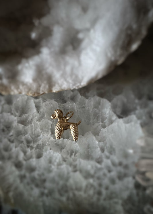 Estate 14k + Poodle Charm (Heavy Weight)