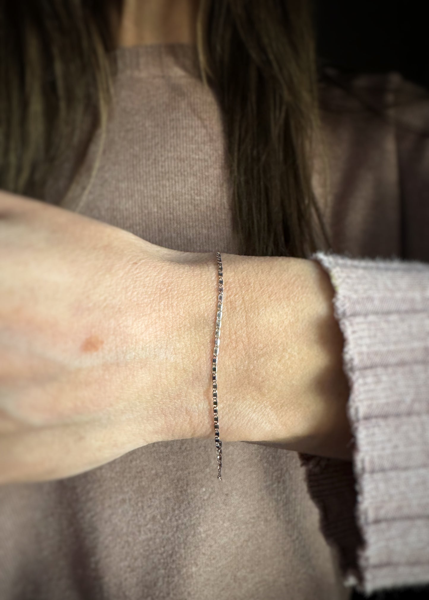 14k + Mirror Chain Bracelet