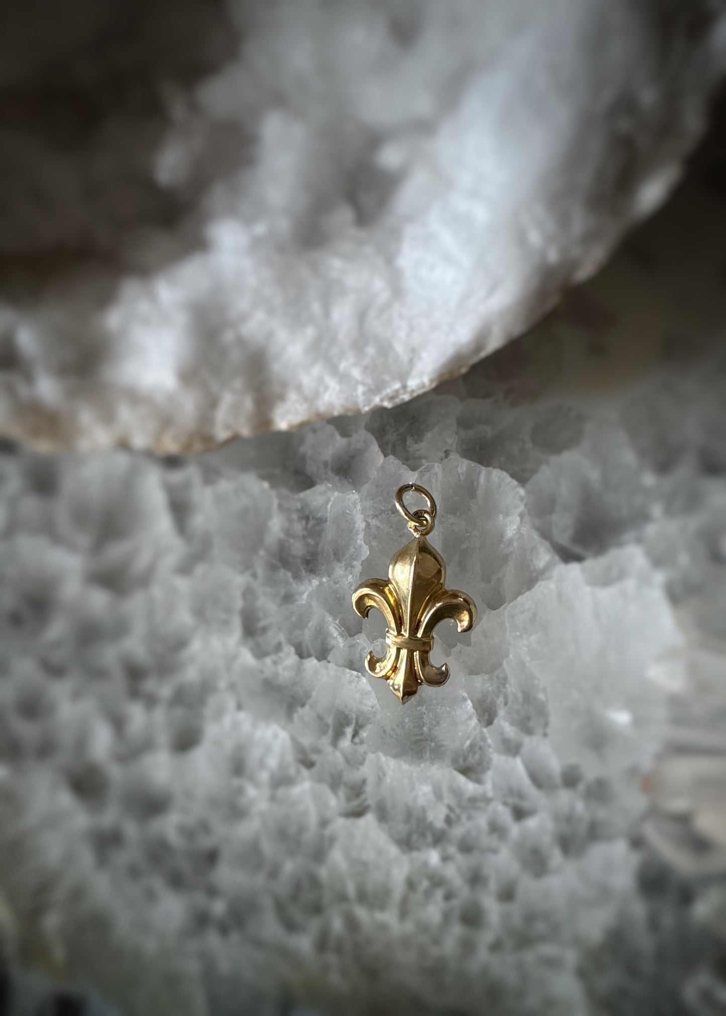 Estate 14k + Fleur-de-lis Charm