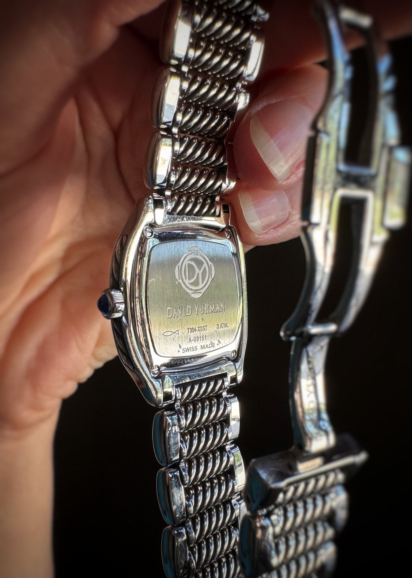 Estate Designer Stainless + Mother-of-Pearl and Diamond Thoroughbred Watch