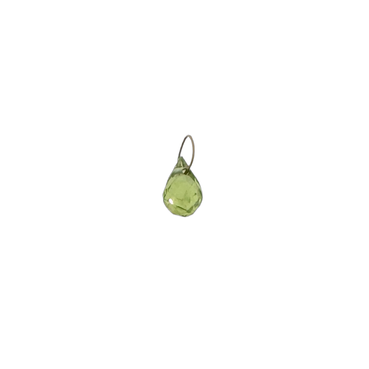 14k Mini Charm + Peridot Briolette
