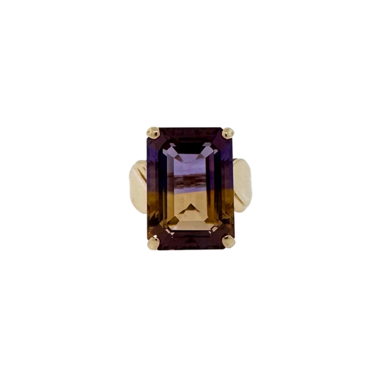 Estate 14k + Ametrine Cocktail Ring