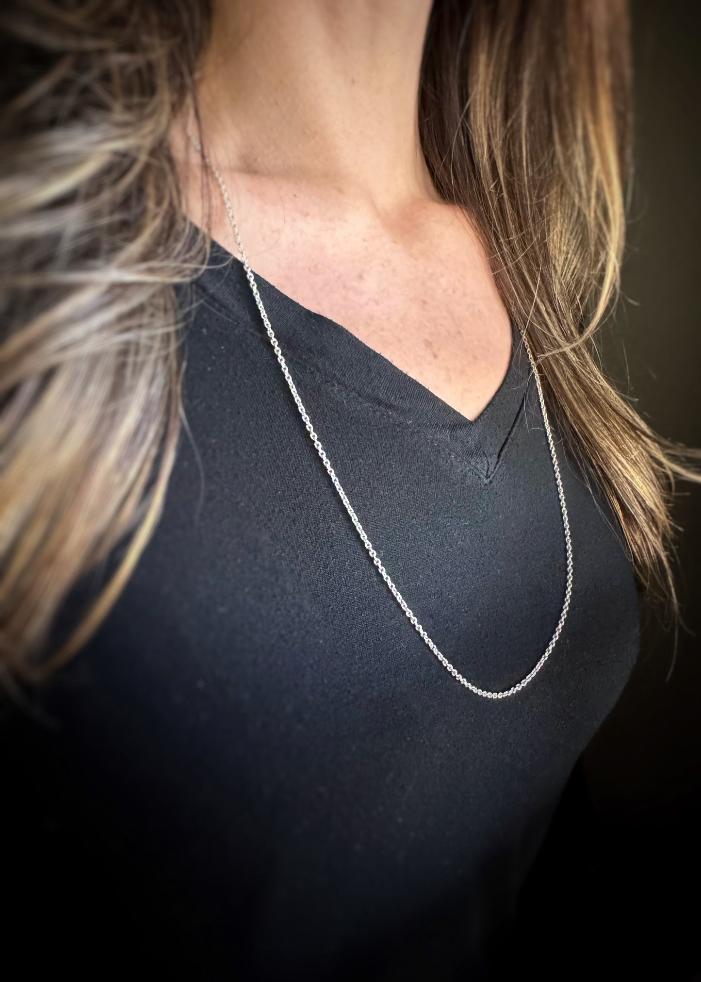 Estate Sterling Silver + Cable Chain