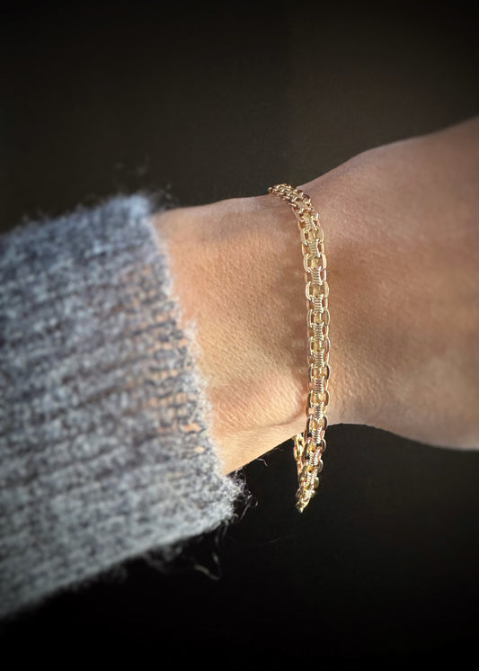 Estate 14k + Bismark Chain Braclelet
