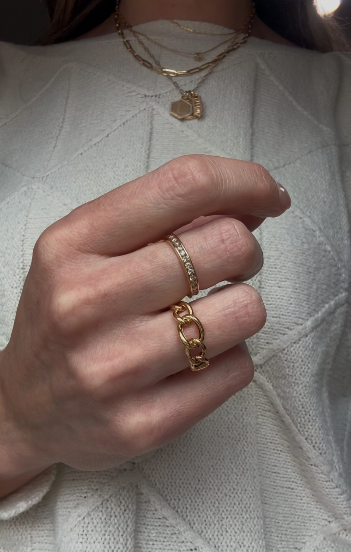 Estate 18k + Open Link Band