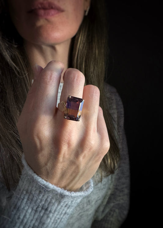 Estate 14k + Ametrine Cocktail Ring