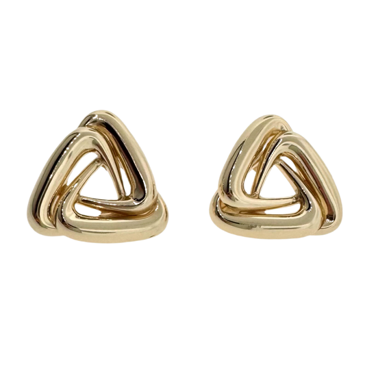 Estate 14k + Triangle Earrings