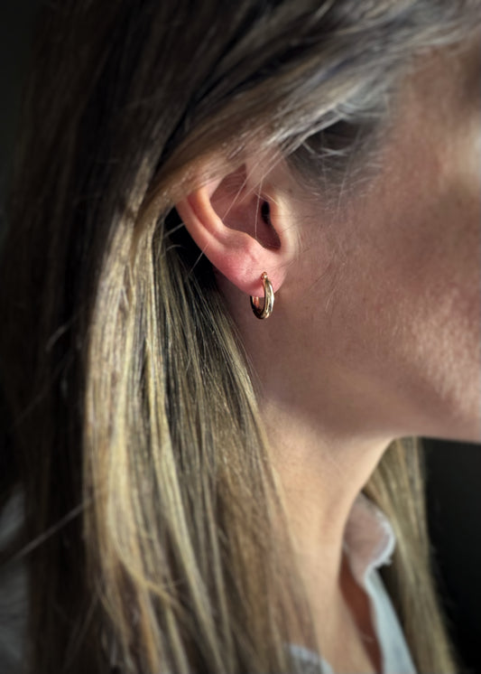 14k + Hoop Earrings