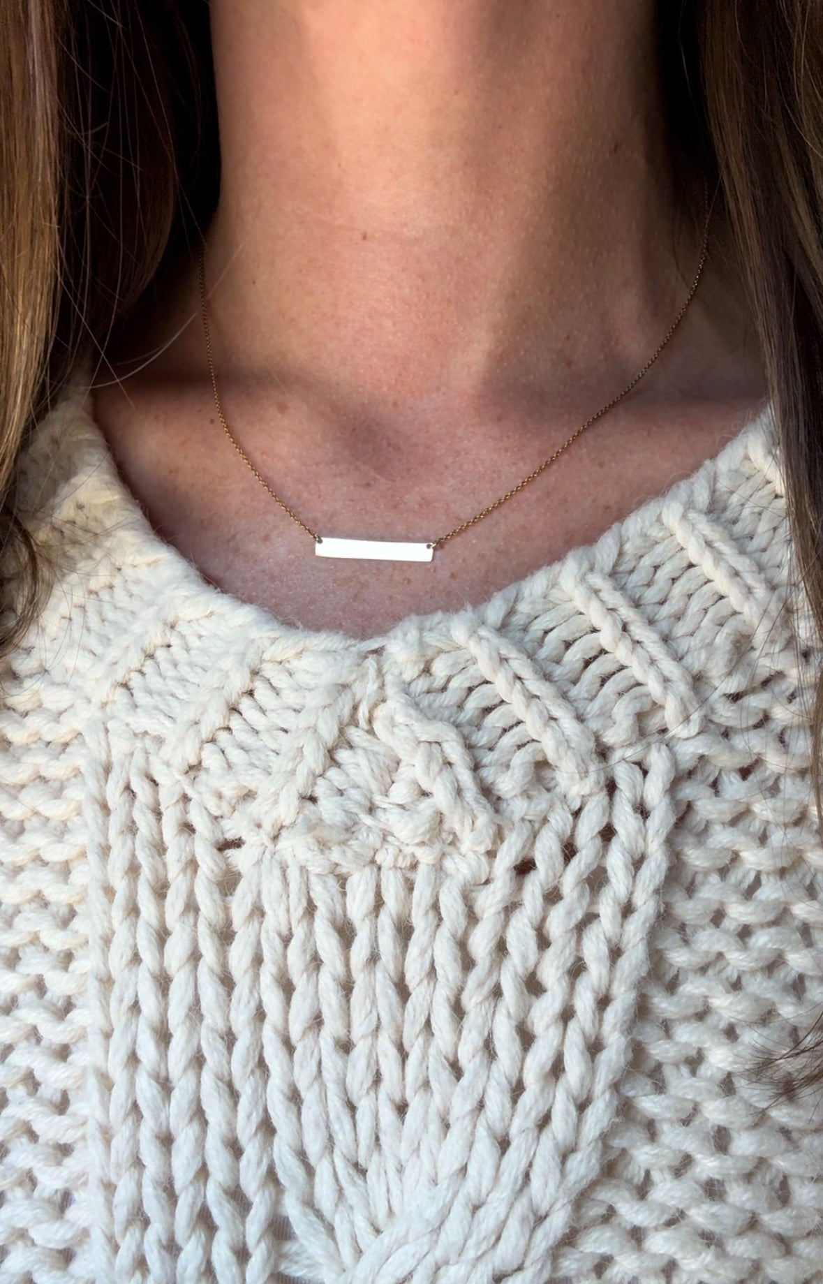 14k + ID Nameplate Necklace