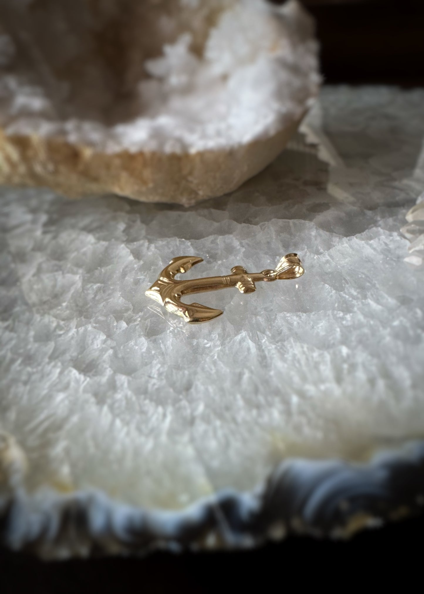Estate 14k + Large Anchor Charm