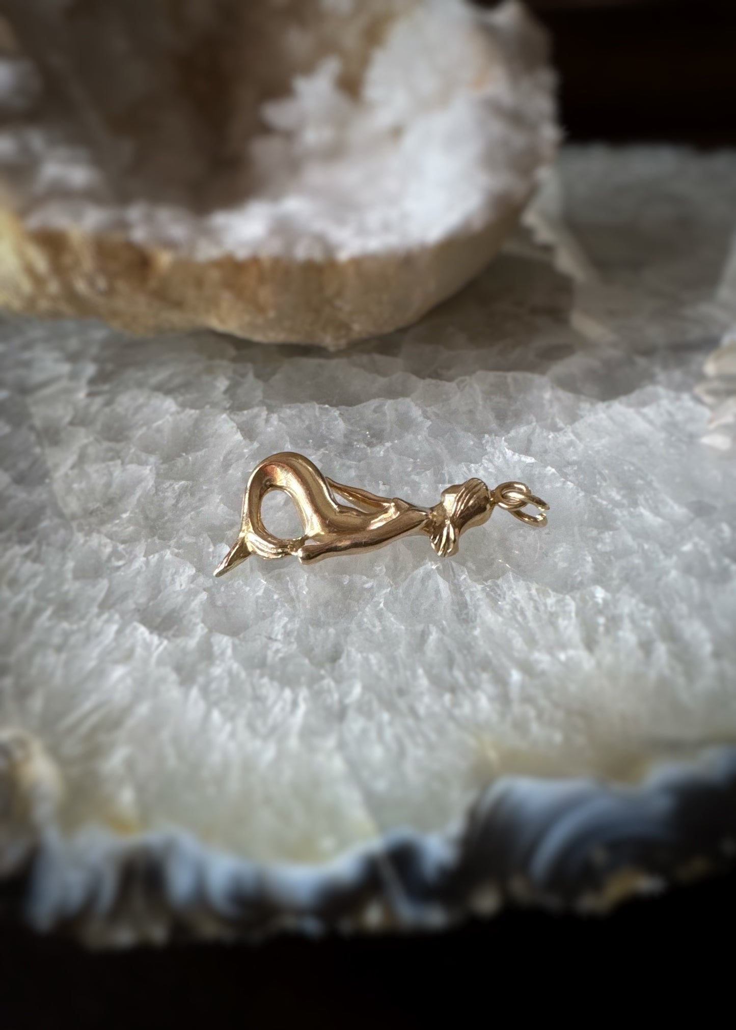 Estate 14k + Mermaid Charm