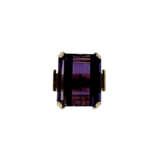 Estate Ole Lynggaard 14k + Amethyst Cocktail Ring