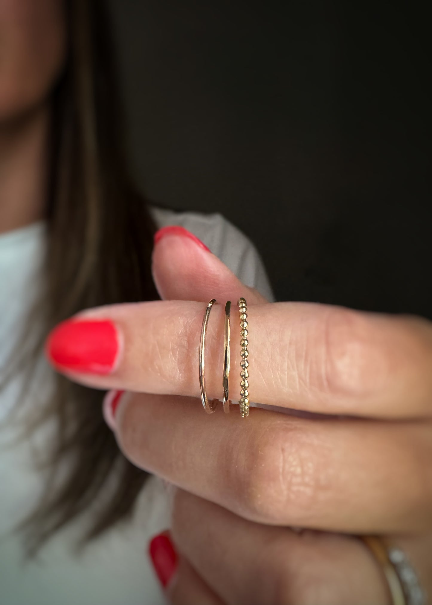 14k + Wire Stacking Rings