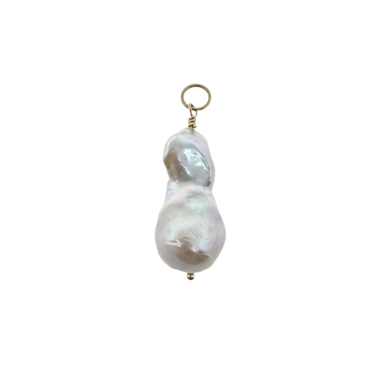 14k + Baroque Pearl Pendant