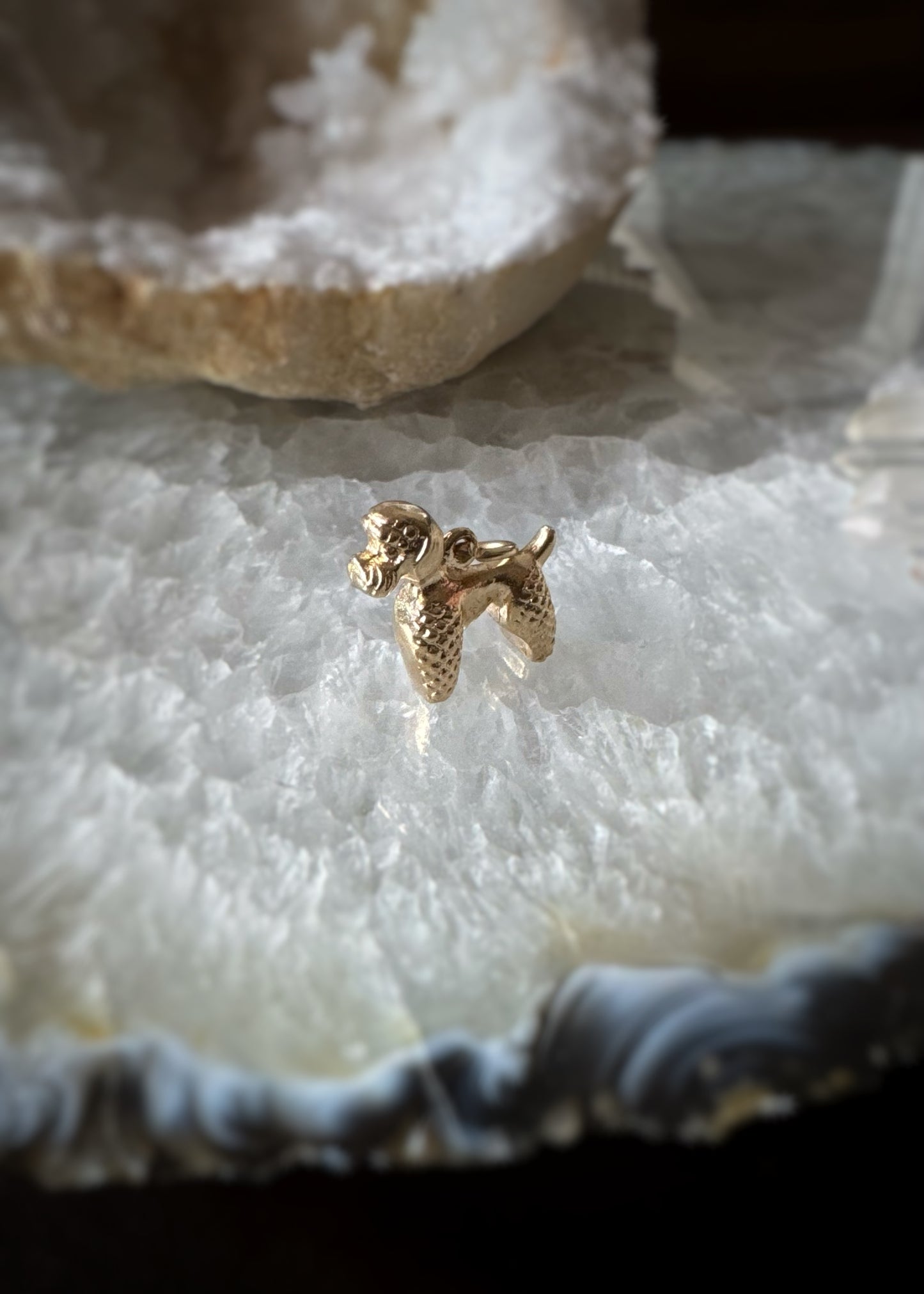 Estate 14k + Poodle Charm (Heavy Weight)