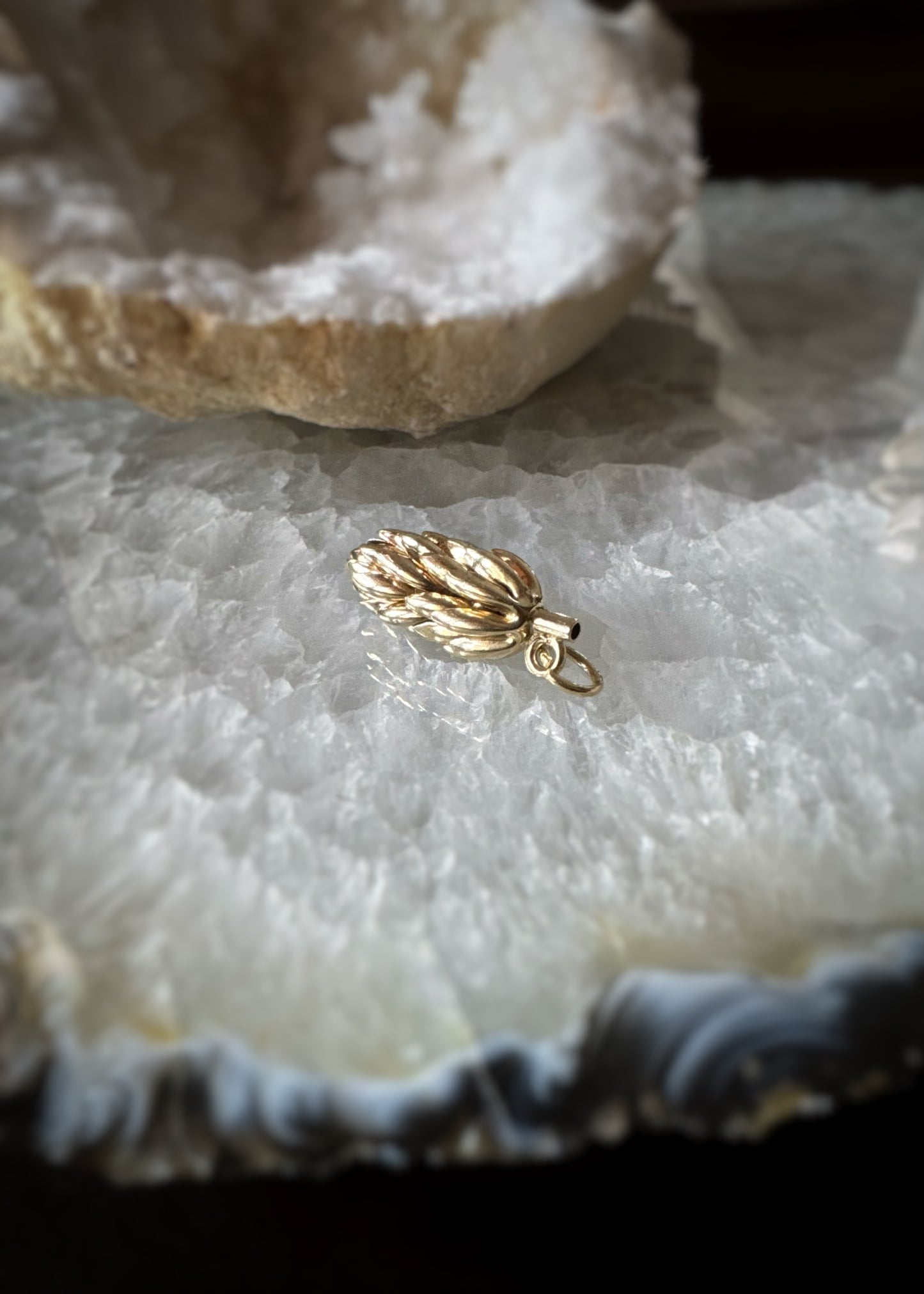 Estate 14k + Large Bunch of Bananas Charm
