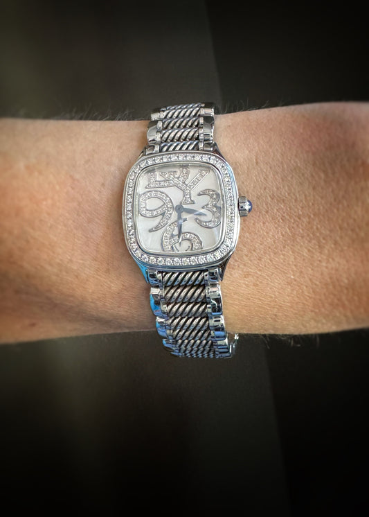 Estate Designer Stainless + Diamond Thoroughbred Watch