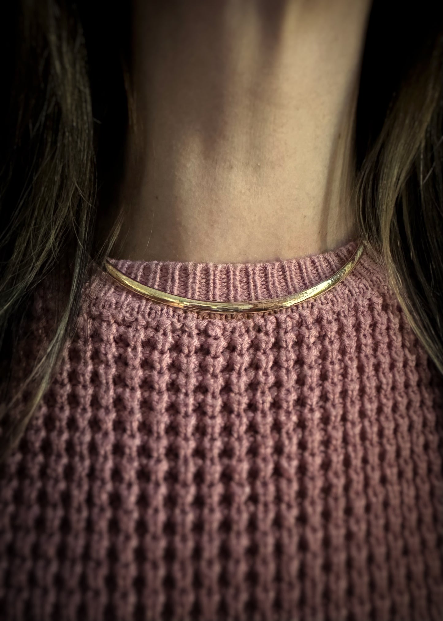 Estate 14k + Omega Necklace