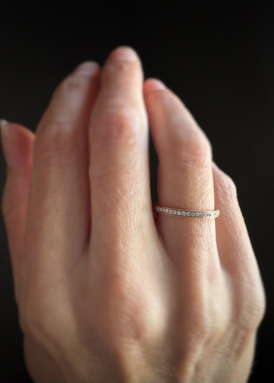 14k + Diamond Band