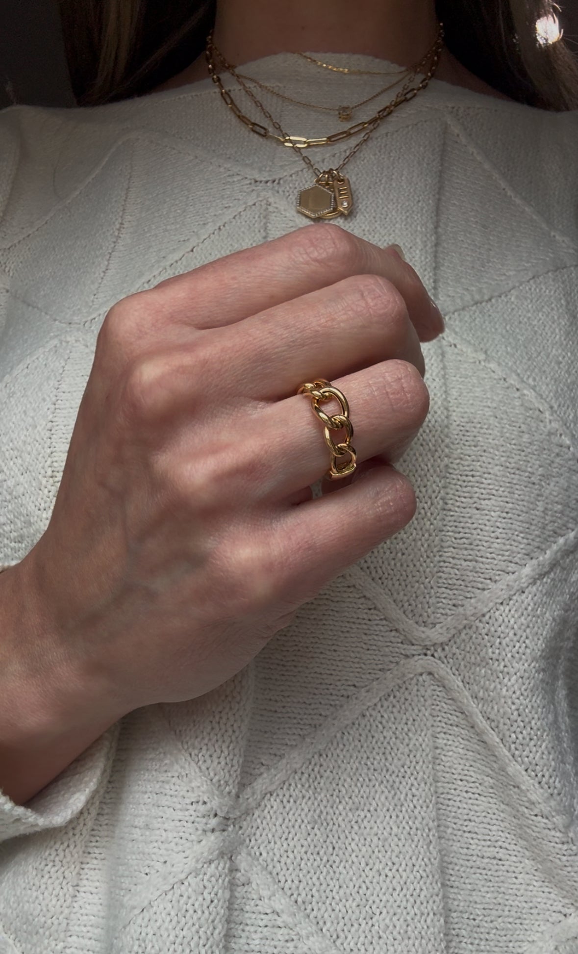 Estate 18k + Open Link Band