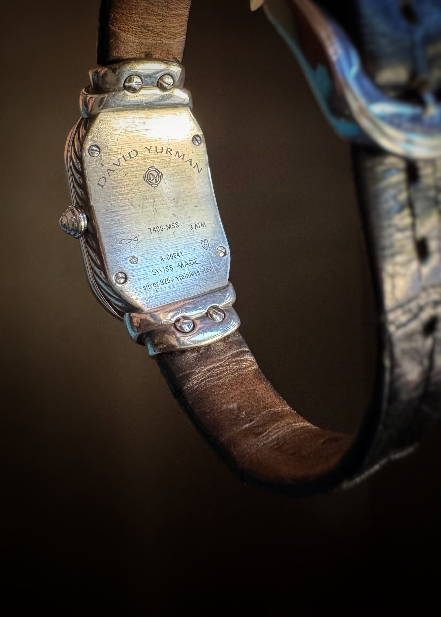 Estate Designer Sterling + Diamond Madison Watch