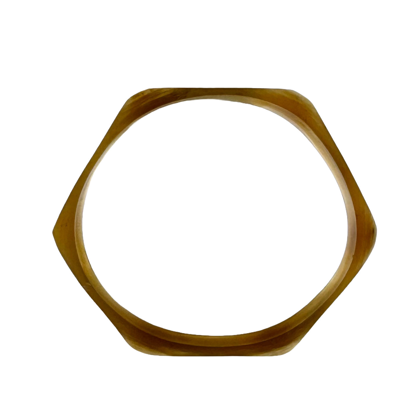 Horn Bangle Bracelet - Hexagon