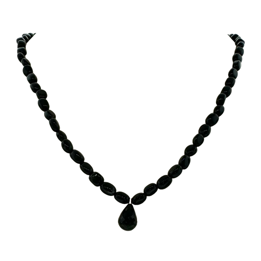 14k + Onyx Bead Necklace