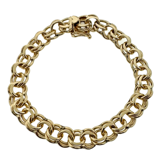 Estate 14k + Charm Bracelet 8.5mm