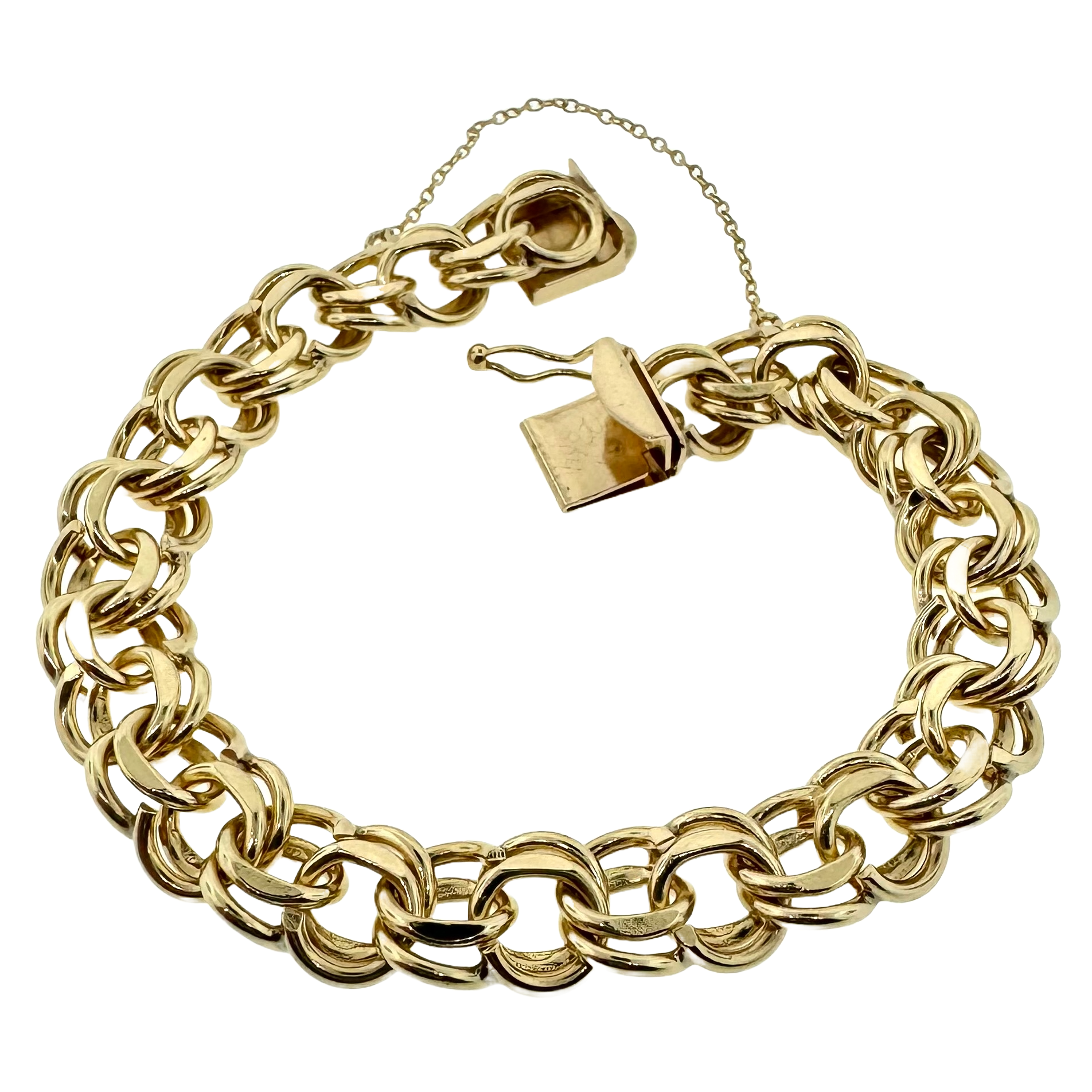 Estate 14k + Charm Bracelet 10.5mm – Axis + Stone