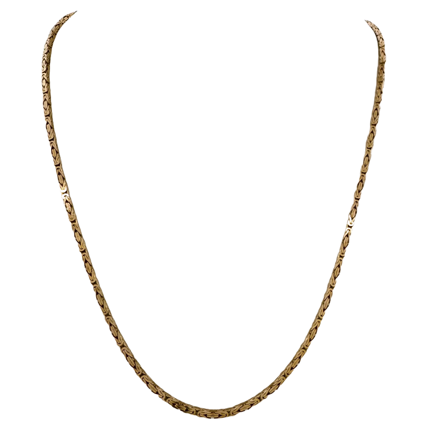 Estate 14k + Kings Link Chain Necklace