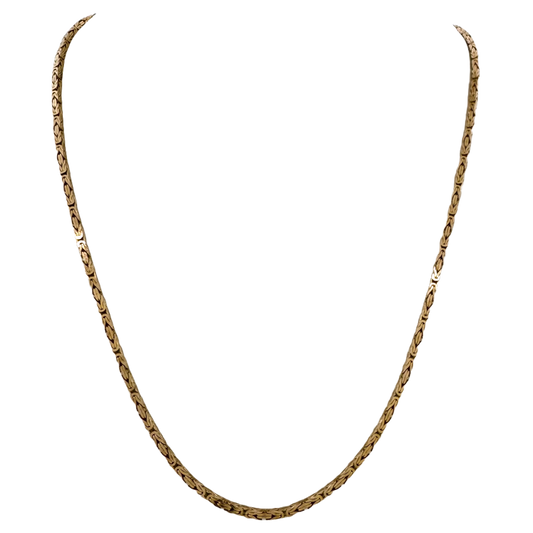 Estate 14k + Kings Link Chain Necklace