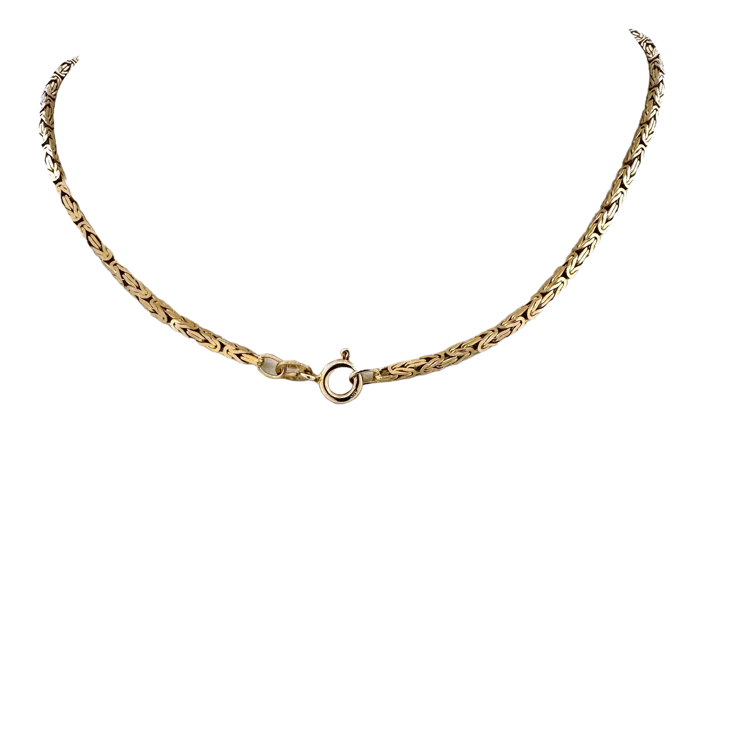 Estate 14k + Kings Link Chain Necklace