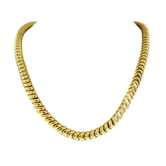 Estate Chiampesan 18k Fancy Link Necklace
