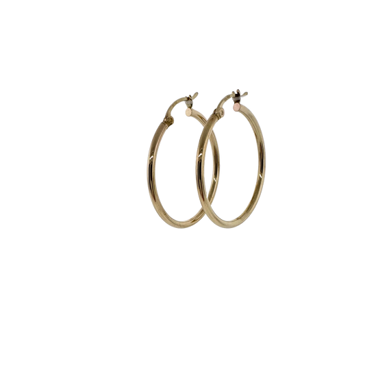 14k + Large Hoop Earrings