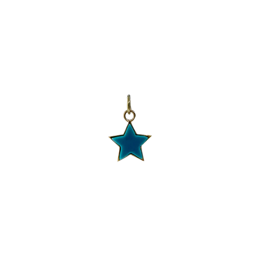 14k + Turquoise Star Charm